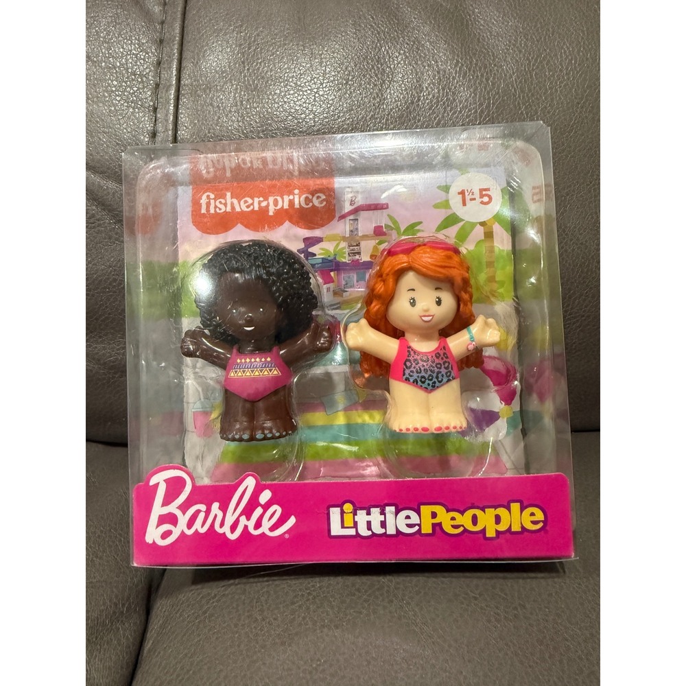 Fisher-Price Little People Barbie 2-Pack Beach Figures HGP70 New NIB